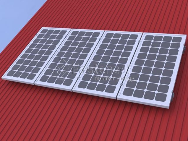 Pitched Tin Roof Solar Mounting System