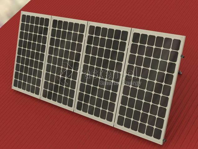 Adjustable Flat Metal Roof Solar Mounting System