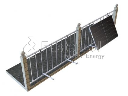 طقم طاقة شمسية كامل ذاتي التثبيت للشرفات والمدرجات
        