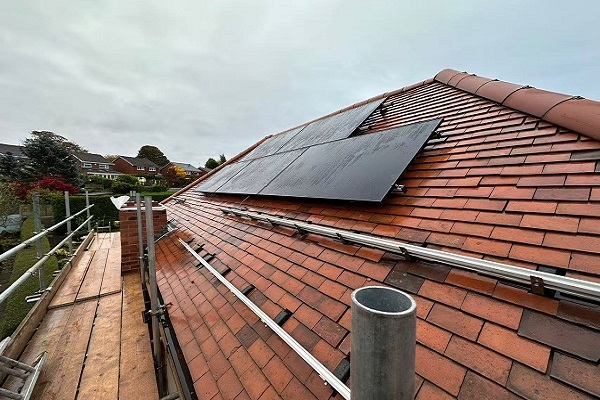 خطاف سقف من البلاط المسطح للسقف المائل